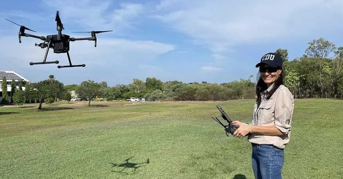 Rebecca flying the M600 (Source: NACAS)